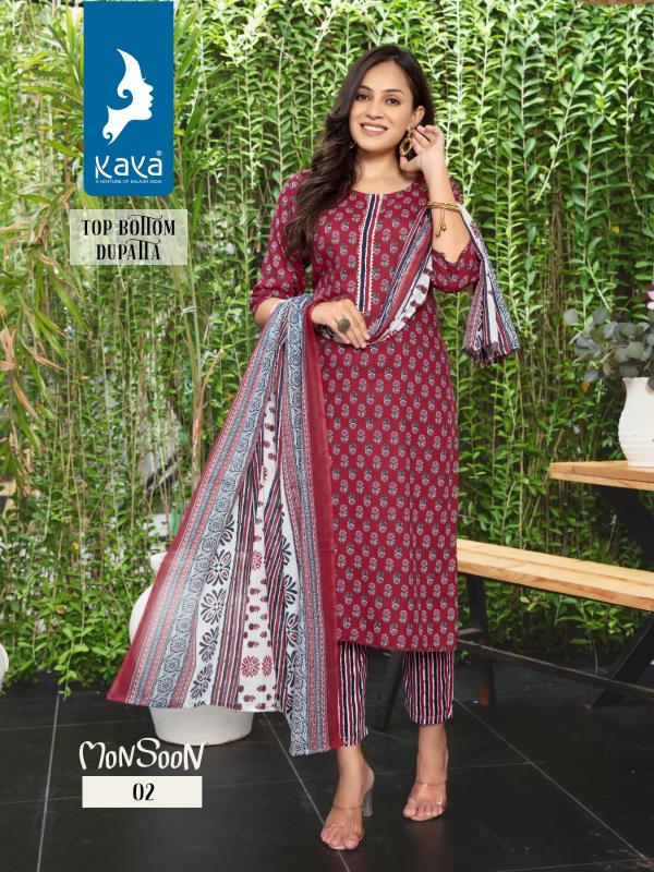 Kaya Monsoon Fancy Designer Kurti Pant With Dupatta